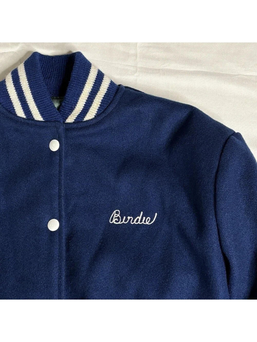 Vintage 1970s The Standard Pennant Co. Varsity Wool Bomber -